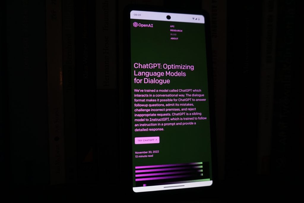 ChatGPT app.