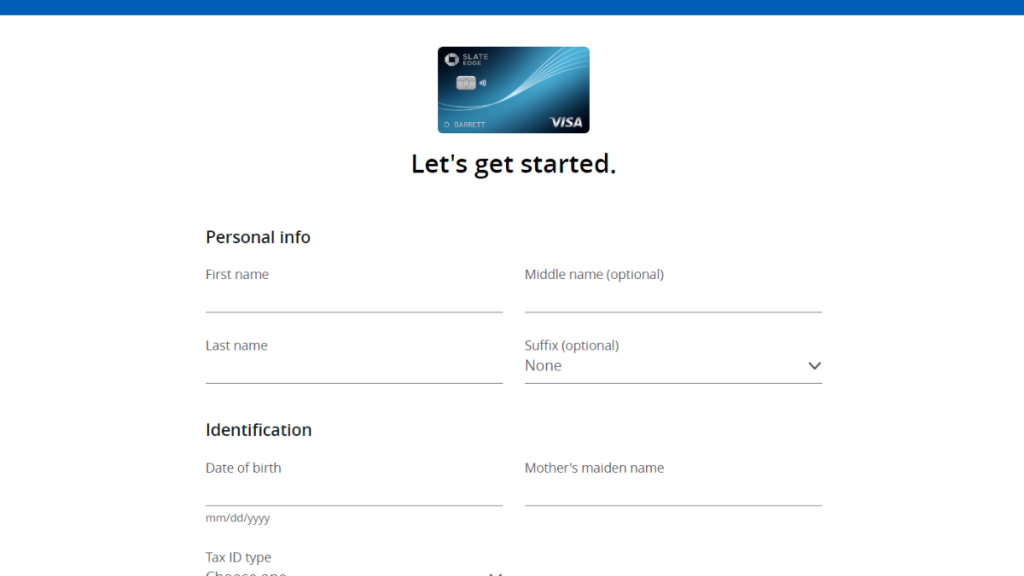 apply for Chase Slate Edge® Credit Card